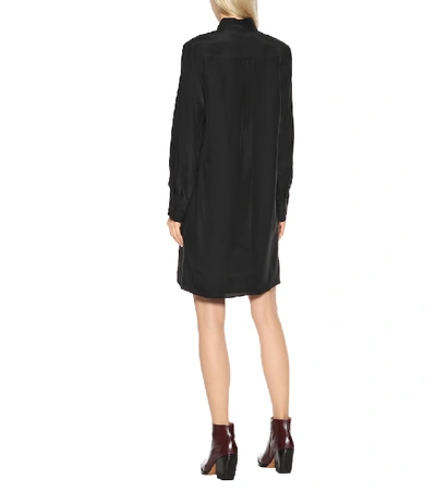 Shop Chloé Silk Minidress In Black