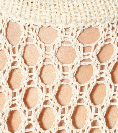 Shop Altuzarra Carmela Cotton-blend Knit Top In White