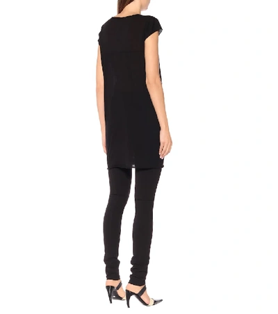 Shop Rick Owens Cotton-jersey Top In Black