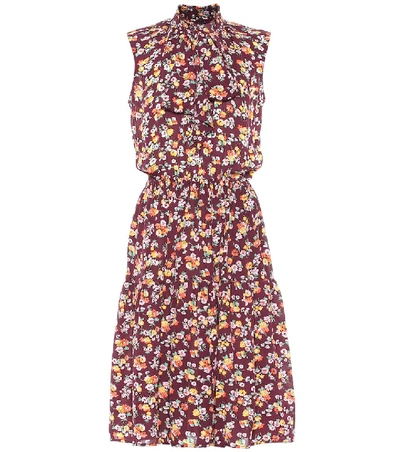 Shop Polo Ralph Lauren Floral Silk Dress In Multicoloured