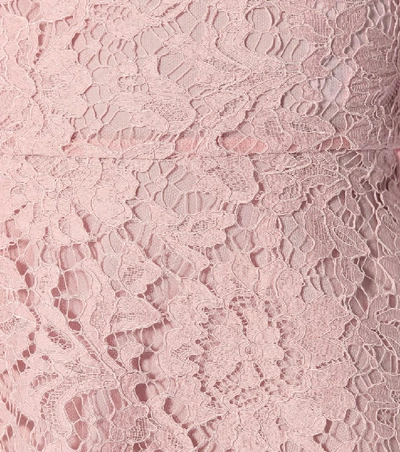 Shop Valentino Lace Minidress In Pink