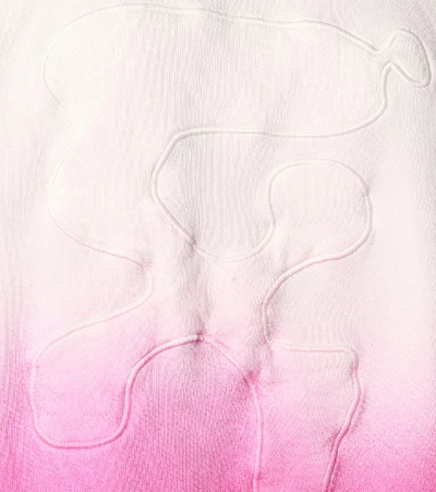 Shop Off-white Logo Cotton-jersey Sweatshirt In Pink