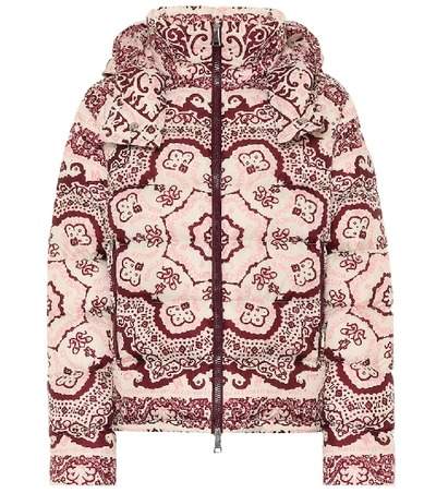 Shop Moncler Turquin Printed Down Jacket In Pink