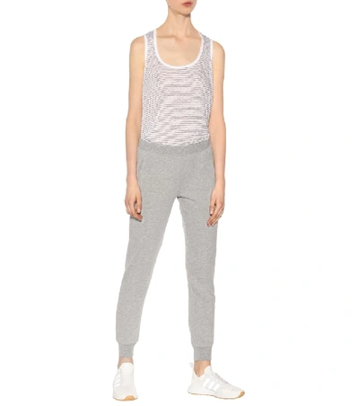 Shop Atm Anthony Thomas Melillo Cotton-blend Track Pants In Grey