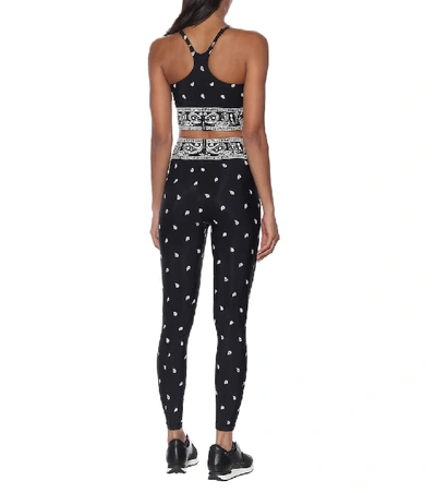 Shop Adam Selman Sport Printed Sports Leggings In Black