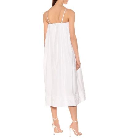 Shop Simone Rocha Cotton Midi Dress In White