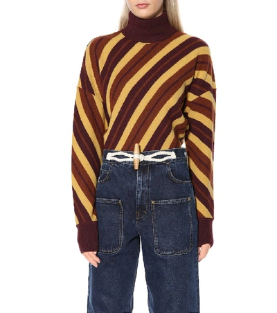 Shop Jw Anderson Toggle Wide-leg Jeans In Blue