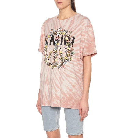 Shop Amiri Peace Butterfly Cotton T-shirt In Pink