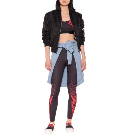 Shop Givenchy Stretch-jersey Leggings In Black