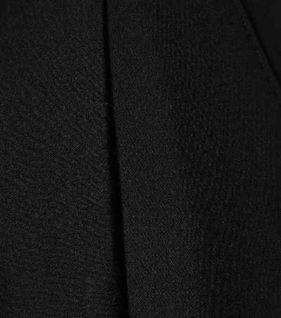 Shop Dolce & Gabbana High-rise Wide-leg Wool-blend Pants In Black
