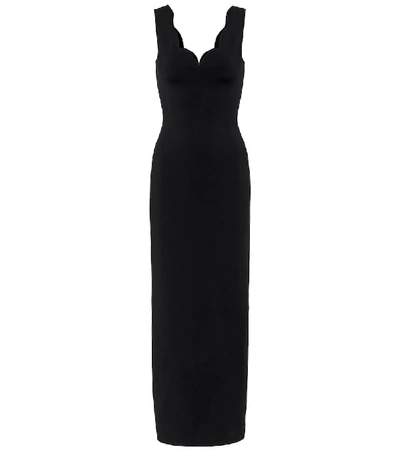 Shop Alaïa Knit Dress In Black