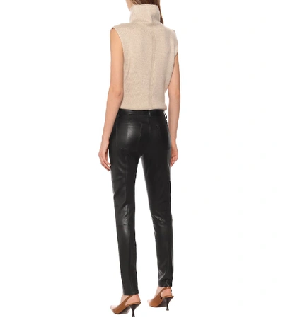 Shop The Row Landly Skinny Leather Pants In Black