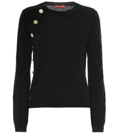 Shop Altuzarra Minamoto Embellished Cashmere Sweater In Black