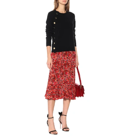 Shop Altuzarra Minamoto Embellished Cashmere Sweater In Black