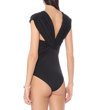 Shop Johanna Ortiz Moon Goddess One-piece Swimsuit In Black