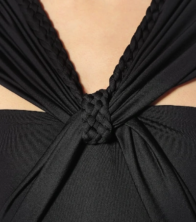 Shop Johanna Ortiz Moon Goddess One-piece Swimsuit In Black