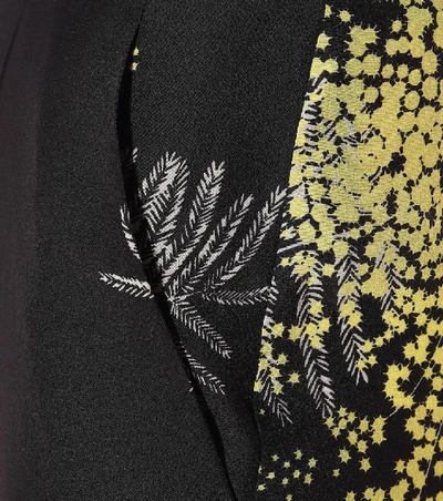 Shop Valentino Printed Wide-leg Silk Pants In Black