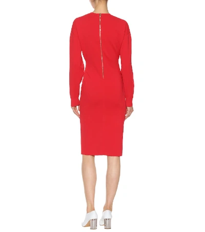 Shop Stella Mccartney Sweatshirt Dress In Red