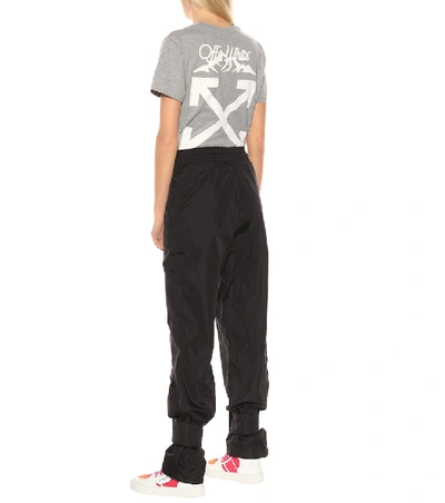 Shop Off-white Exclusive To Mytheresa – Appliquéd Trackpants In Black