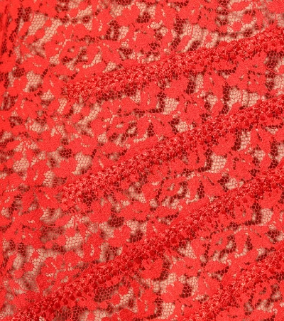 Shop Stella Mccartney Carlotta Lace Dress In Red
