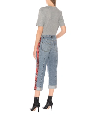 Shop Alexander Mcqueen High-rise Straight Jeans In Blue