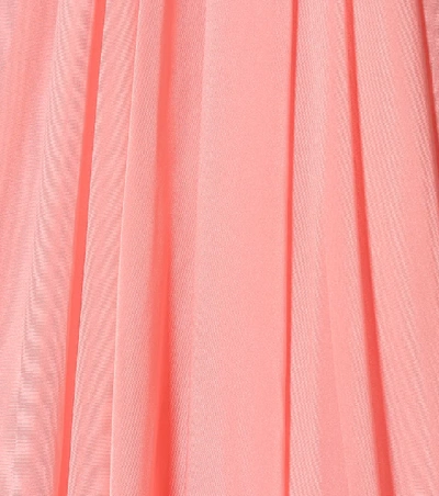 Shop Alexander Mcqueen Strapless Silk Organza Gown In Pink
