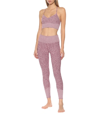 Shop Alo Yoga Lounge High-rise Leggings In Pink