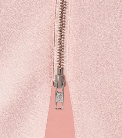 Shop Alex Perry Avery Stretch-crêpe Midi Dress In Pink
