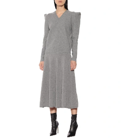 Shop Stella Mccartney Wool-blend Sweater In Grey