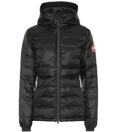 Shop Canada Goose Camp Hooded Down Jacket In Black