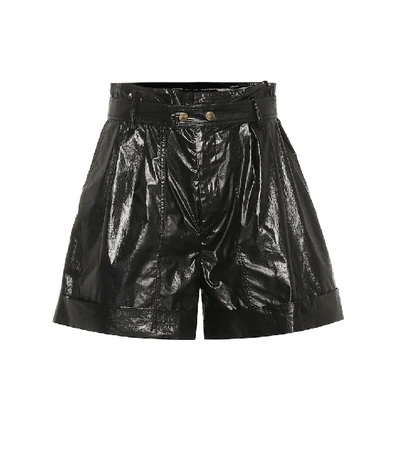 Shop Isabel Marant Tweny Cotton Shorts In Black