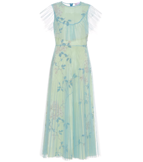 floral tulle maxi dress