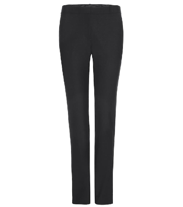 The Row Franklin Stretch Wool-blend Trousers In Black | ModeSens
