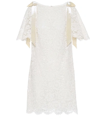 Shop Valentino Lace Minidress In White