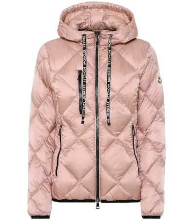 Shop Moncler Oulx Hooded Down Jacket In Pink