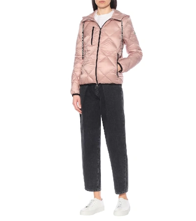Shop Moncler Oulx Hooded Down Jacket In Pink
