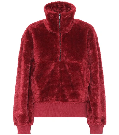 Shop Varley Duray Fleece Sweatshirt In Red