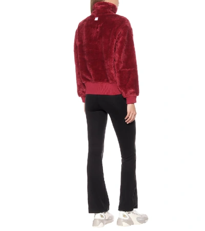 Shop Varley Duray Fleece Sweatshirt In Red