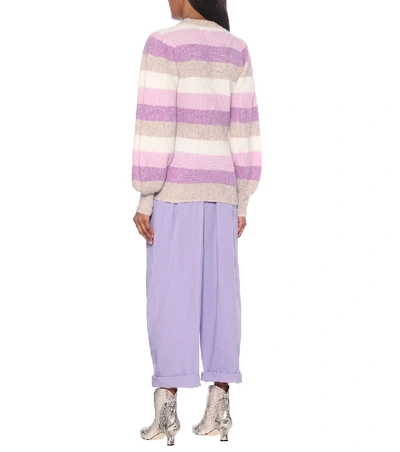 Shop Ganni Alpaca And Wool Sweater In Multicoloured