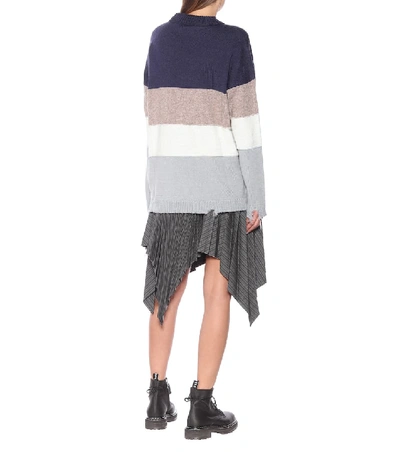 Shop Off-white Wool And Cotton-blend Sweater In Multicoloured