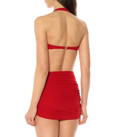 Shop Norma Kamali Bill Bikini Top In Red