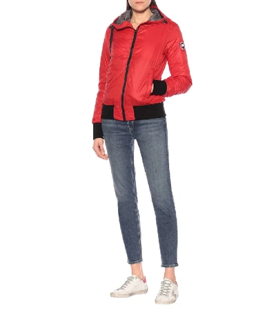 Shop Canada Goose Dore Hooded Down Jacket In Red