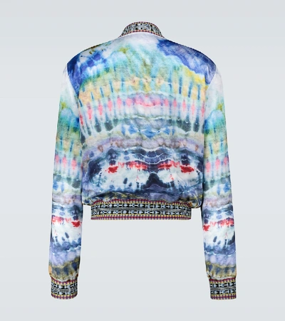 Shop Amiri Tie-dye Bomber Jacket In Multicoloured