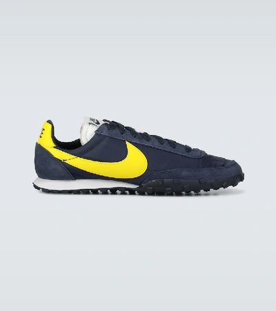 Shop Nike Waffle Racer Sneakers In Blue