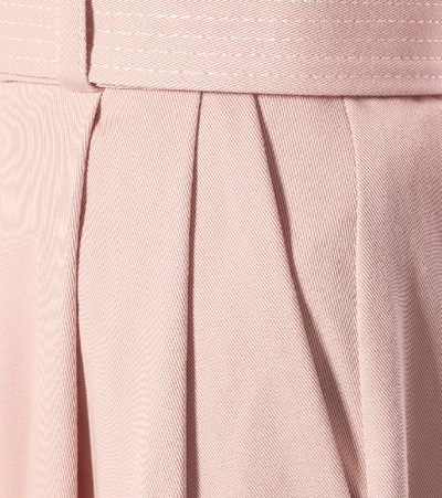 Shop Zimmermann Wavelength Cotton-blend Paperbag Pants In Pink