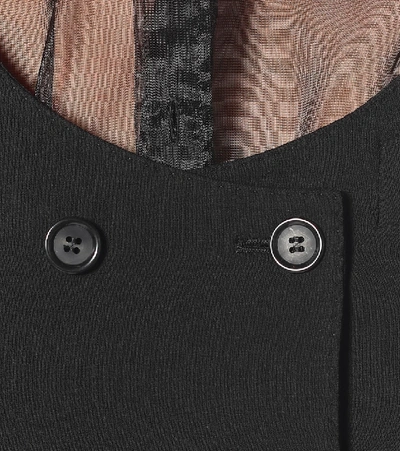 Shop Dolce & Gabbana Cropped Stretch-wool Jacket In Black