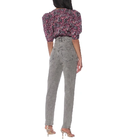 Isabel Marant Anastasia High-rise Straight Jeans In Grey