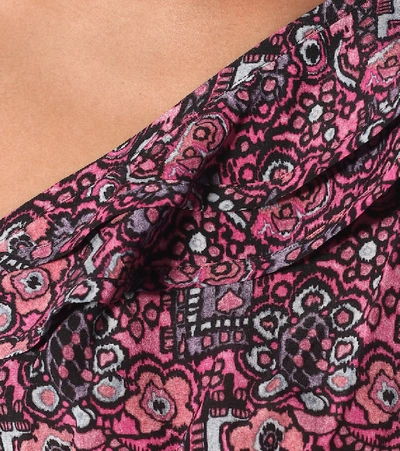 Isabel Marant Rafiki Stretch-silk Top In Multicoloured