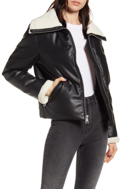 levi shearling leather jacket