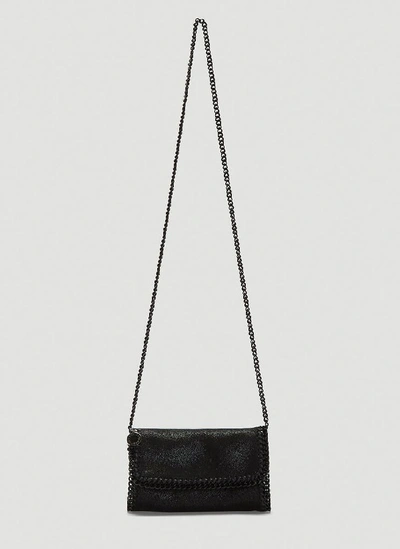 Shop Stella Mccartney Falabella Shoulder Bag In Black